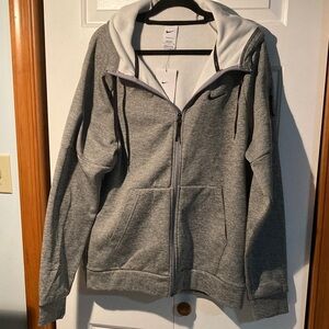 Nike Heather Gray Full-Zip Hoodie